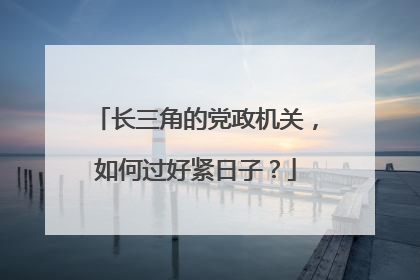长三角的党政机关，如何过好紧日子？