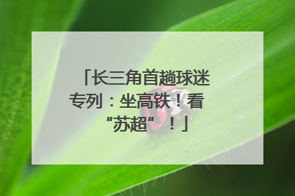 长三角首趟球迷专列：坐高铁！看“苏超”！