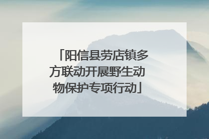 阳信县劳店镇多方联动开展野生动物保护专项行动