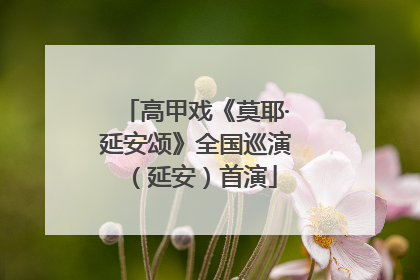 高甲戏《莫耶·延安颂》全国巡演（延安）首演