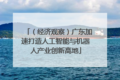 （经济观察）广东加速打造人工智能与机器人产业创新高地