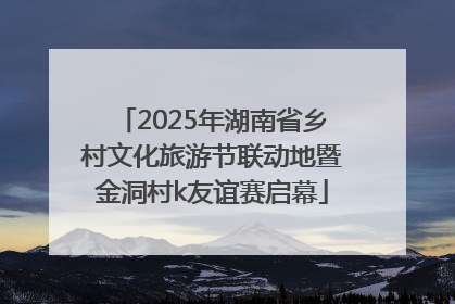 2025年湖南省乡村文化旅游节联动地暨金洞村k友谊赛启幕