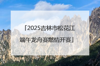 2025吉林市松花江端午龙舟赛燃情开赛