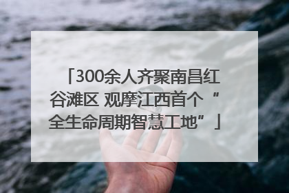 300余人齐聚南昌红谷滩区 观摩江西首个“全生命周期智慧工地”