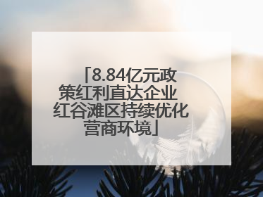 8.84亿元政策红利直达企业 红谷滩区持续优化营商环境
