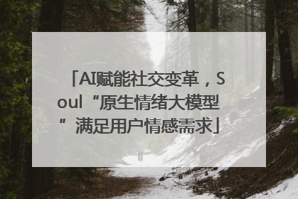 AI赋能社交变革，Soul“原生情绪大模型”满足用户情感需求